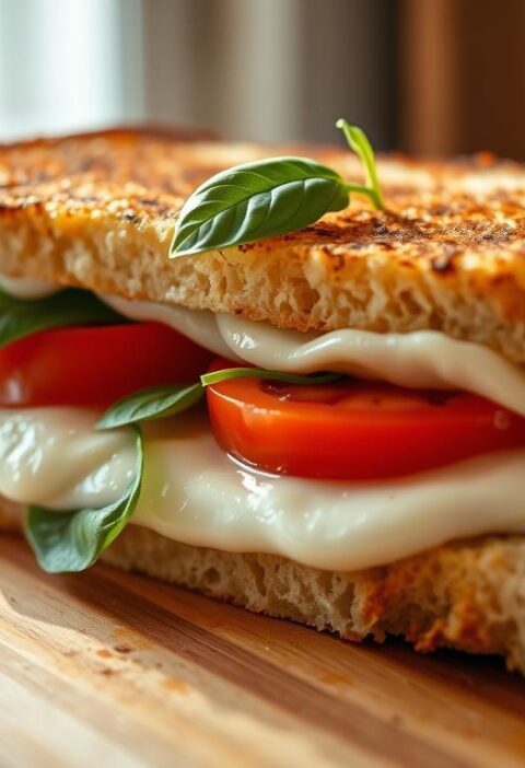 14. Caprese grilled cheese sandwiches