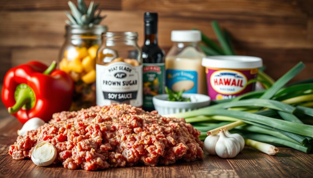 Hawaiian meatballs ingredients