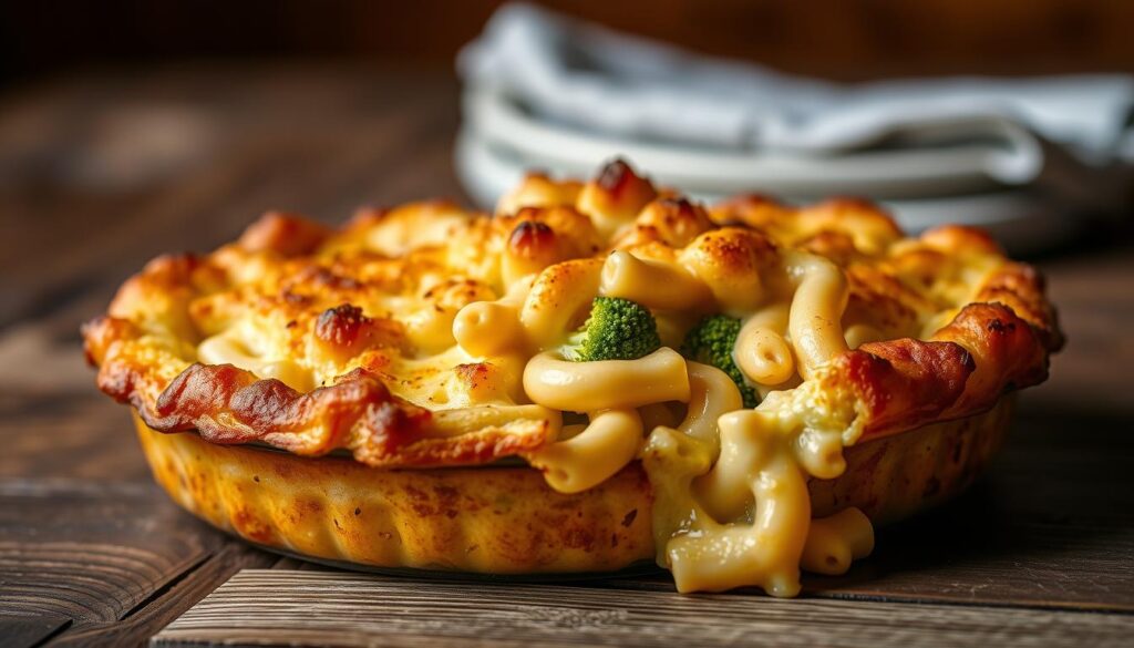 baked mac and cheese with broccoli
