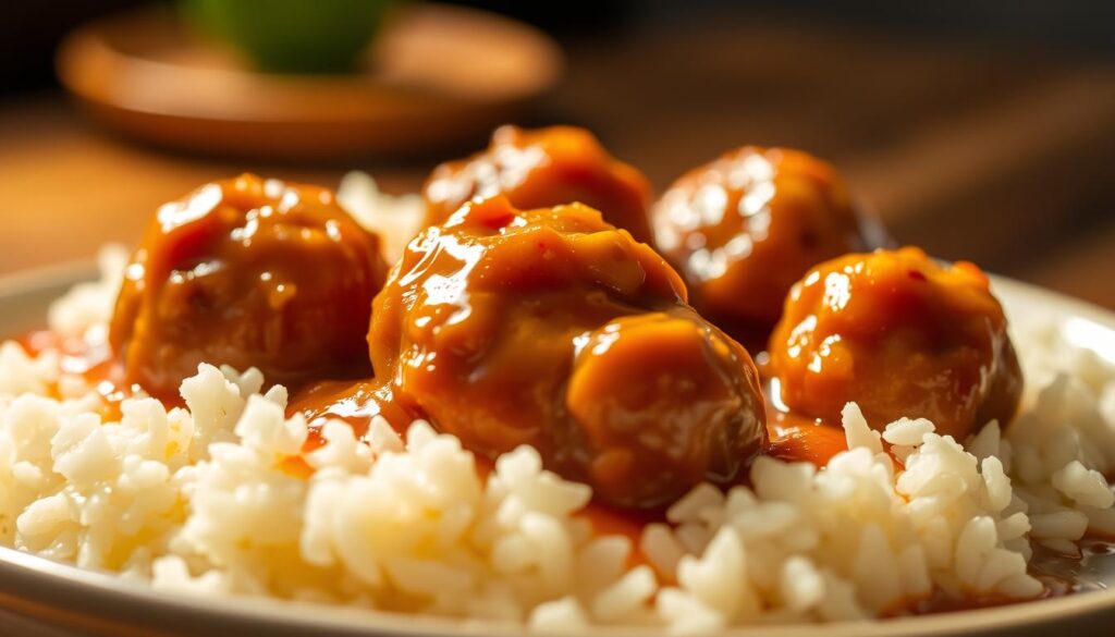 crockpot hawaiian meatballs